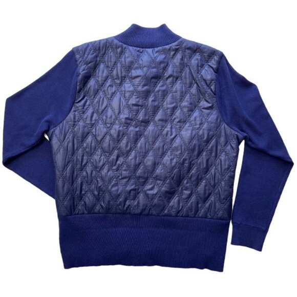 EP PRO Women's Soft Shell Bomber Golf Jacket Large Cobalt Quilted Zip Sportswear - Picture 3 of 10